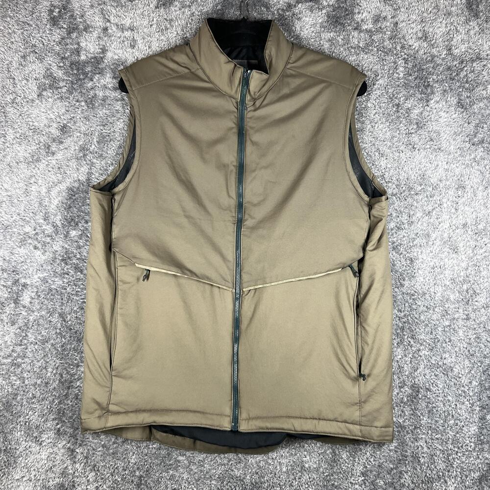 Vertx Vest Mens M Green Puffer Full Zip Insulated Lined Nylon Outdoor Casual